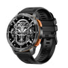 LEMFO AK59 1.43 inch AMLOED Round Screen Silicone Strap Smart Watch(Black)