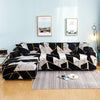 Fabric High Elastic All Inclusive Lazy Sofa Cover, Size: 4 Persons(Time Space Z)