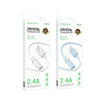 Borofone BX112 Lemon 2.4A USB to 8 Pin Data Cable, Length: 1m(White)