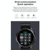 AK32 1.36 inch IPS Touch Screen Smart Watch, Support Bluetooth Calling/Blood Oxygen Monitoring,Style: Steel Watch Band(Black)