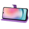For Samsung Galaxy A16 5G Retro Skin Feel Butterflies Embossing Horizontal Flip Leather Phone Case(Purple)