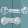5 PCS Transparent +5 Pair Lock Children Drawer Anti-opening Cabinet Door Refrigerator Safety Lock