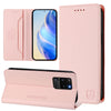 For Samsung Galaxy S20 Ultra RC01 Dual-Folded Magnetic Suction RFID Leather Phone Case(Pink)