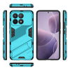 For Xiaomi Redmi K70 5G Punk Armor 2 in 1 PC + TPU Phone Case with Holder(Blue)