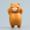 Cartoon Cat Fridge Magnet Resin Ornament Ornament With Magnetic Sticker(Deep Coffee Cat)