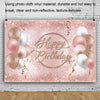 MDN12121 1.5m x 1m Rose Golden Balloon Birthday Party Background Cloth Photography Photo Pictorial Cloth