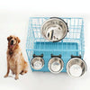 Mini Stainless Steel Hanging Dog Bowl - Cage Mount
