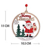 Christmas Day Decoration Hollow Wooden Pendant, Style: Moose