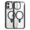 For iPhone 11 High Transparency MagSafe Holder Phone Case(Black)