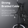 USAMS US-SJ645 U85 1.2m PD100W 6 in 1 Alloy Multifunctional Fast Charging Cable(Purple)