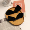 2 Pairs Half Bow Hair Clip Retro Girl Side Duckbill Clip Hair Ornament, Colour: Black