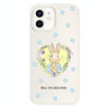 For iPhone 11 Skin Feeling Jelly TPU Hybrid PC Phone Case(Love Flower Rabbit White)