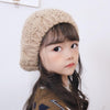 C0064 Hemp Pattern Children Knitted Beret Woolen Cap Autumn And Winter Warm Children Hat, Size: One Size(Pink)