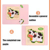 10 PCS Children Educational Animal Three-Dimensional Wooden Puzzle Toy(Goldfish)