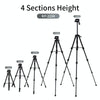 JMARY KP2234 Telescopic Aluminum Alloy SLR Camera Phone Live Streaming  Photography Tripod(Black)
