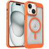 For iPhone 15 Honeycomb Cooling MagSafe Phone Case(Orange)