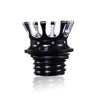 Motorcycle CNC Aluminum Alloy Crown Fuel Tank Cap Suitable For Harley 883 / XL / 1200 / 48 / 72(Black and White)