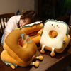 Students Double-sided Napping Pillow Office Nap Artifact Girls Sleeping Pillow, Style: L Bread