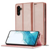 For Samsung Galaxy A16 5G LC.IMEEKE Strong Magnetism Microfiber Leather Phone Case(Rose Gold)