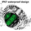 LIGE 0175 Bluetooth Step Perseverance Detection Smart Watch, Style: Mesh Belt (Silver)