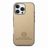 For iPhone 11 Pro Twill Fabric Leather Skin Back Phone Case(Khaki)