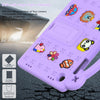 For Samsung Galaxy Tab A9+ X216B Handle Kickstand Children EVA Shockproof Tablet Case(Light Purple)
