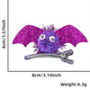 1pair Halloween Bat Hairpin Children Costume Headdress(Rose Red)