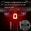 WEST BIKING YP1602797 Bicycle Hollow Seat Night Riding With Warning Tail Light Seat(Line Swallow)