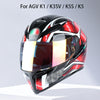 Motorcycle Helmet Visor Anti-UV Wind Shield Lens For AGV K1 / K3SV / K5(Electroplated Gold)