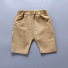 Boy Print Polo Shirt + Shorts Set, Size:100cm(White)