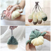 Portable Hanging Bath Flower Ball Soft Foaming Shower Massage Ball Body Exfoliating Bath Brush(Pink)