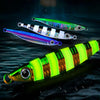 PROBEROS LF121 Fast Sinking Laser Boat Fishing Sea Fishing Lure Iron Plate Bait, Weight: 14g(Luminous Color A)