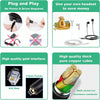 3.5mm Jack to RJ9 PC / Mobile Phones Headset to Office Phone Adapter Convertor Cable, Length: 32cm(Black)