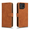 For ASUS ROG Phone 8 Skin Feel Magnetic Flip Leather Phone Case(Brown)
