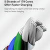 Baseus CATLJK-A02 Cafule Series 20W Type-C / USB-C to 8 Pin PD Metal Charging Data Cable, Length:1m(White)