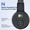 F4 Digital Display Automatic Scanning Foldable FM Radio Headphone, Spec: Battery Version