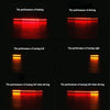 5W 12V 300LM Red+Yellow Light 32 LED Brake lights For Motorcycle, Cable Length:50cm