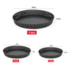 BM1075 Perforated Pizza Pan Kitchen Carbon Steel Non-stick Fruit Pie Mould Bakeware, Specification: 5 inches