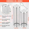Upgrade Flip-Top Lid BBQ Cage Stainless Steel Rolling Grilling Basket, Spec: Large