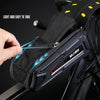 WILD MAN M90 EVA Hard Shell Mountain Bike Mobile Phone Touch Screen Waterproof Front Beam Bag(Black Red)