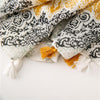 180 X 85cm  Women Cotton And Linen Scarf Retro Splicing Bohemian Printed Silk Shawl SL1909-009