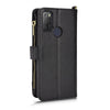For Alcatel 1S 2021 / 3L 2021 Litchi Texture Zipper Leather Phone Case(Black)