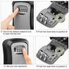 Wall Mounted Key Safe Box - Black - 10,000 Combinations