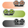 F621 Car Rotatable Turntable Silent Car Double Head Fan, Model: USB