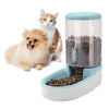 Automatic Cat Feeder 3.8L Blue - Gravity Dry Food Dispenser