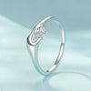 SCR1069 S925 Sterling Silver Plated With Platinum Hand-In-Hand Shape Ring(8)