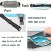 Ultra-Thin Outdoor Waterproof Waist Pack Lightweight Storage Sports Belt(Light Green)