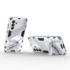 For Samsung Galaxy A56 5G Punk Armor 2 in 1 PC + TPU Shockproof Phone Case with Invisible Holder(White)