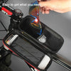 WILD MAN E2 Waterproof Front Bag MTB Mobile Phone Sets Bicycle Tube Bag Riding Accessories(Black)