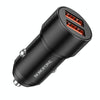 BOROFONE BZ19 Wisdom Dual USB Ports Car Charger(Black)